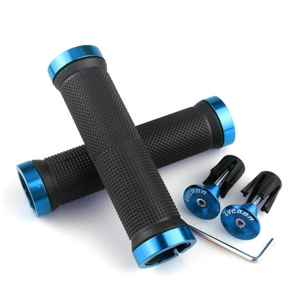 Non-Slip-Rubber Bicycle Handle Grip with Aluminum Lock Bike Handlebar